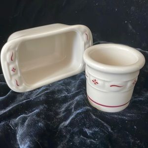 Longaberger pottery set collector gift